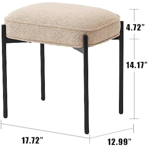Amazon.com: Chilihom Vanity Stool Chair 18 Inch, Saddle